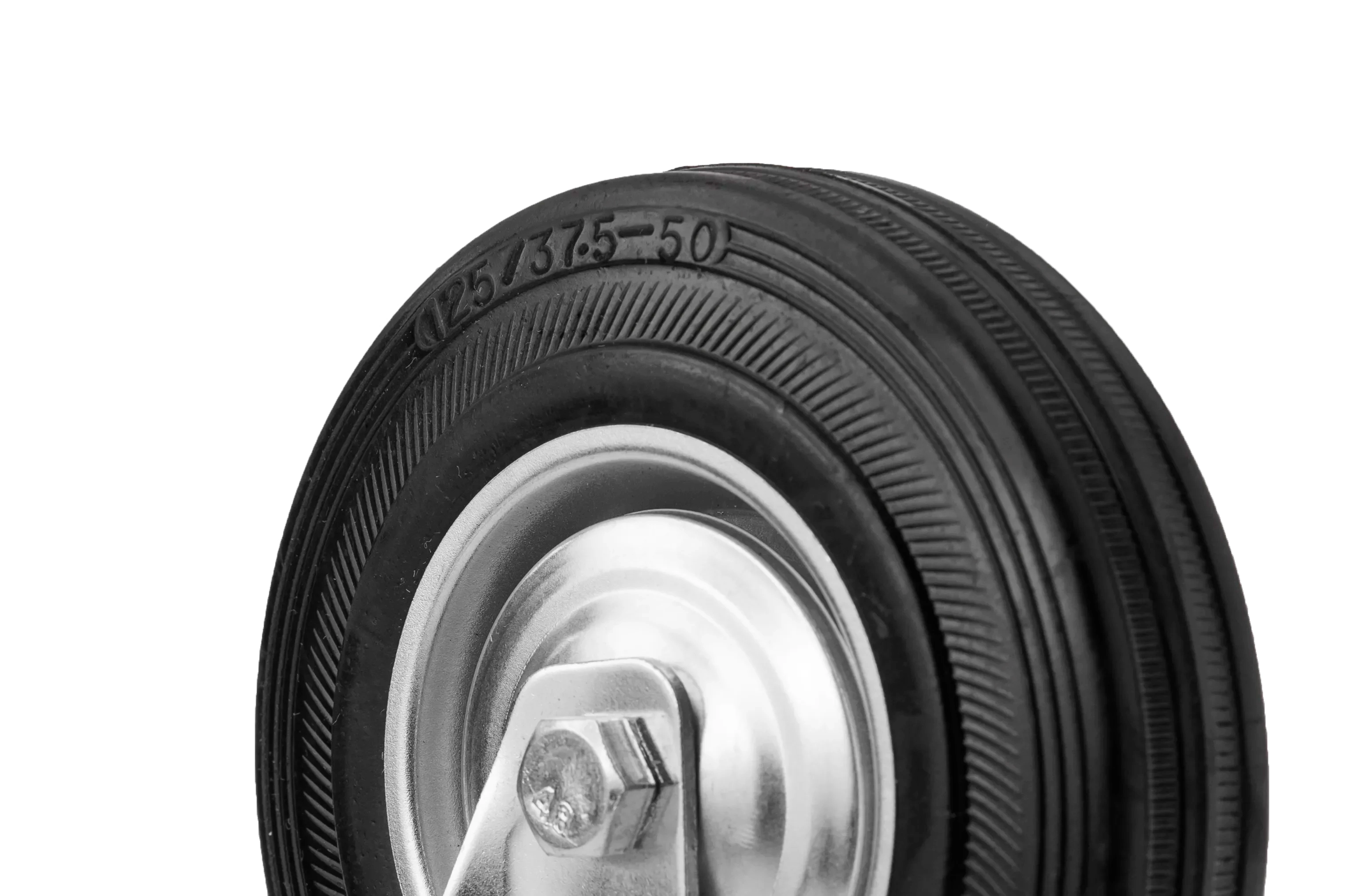 SCt 55 (14) - Промышленное колесо 125 мм, болт М14 (поворотн., черн. рез., роликоподш.)