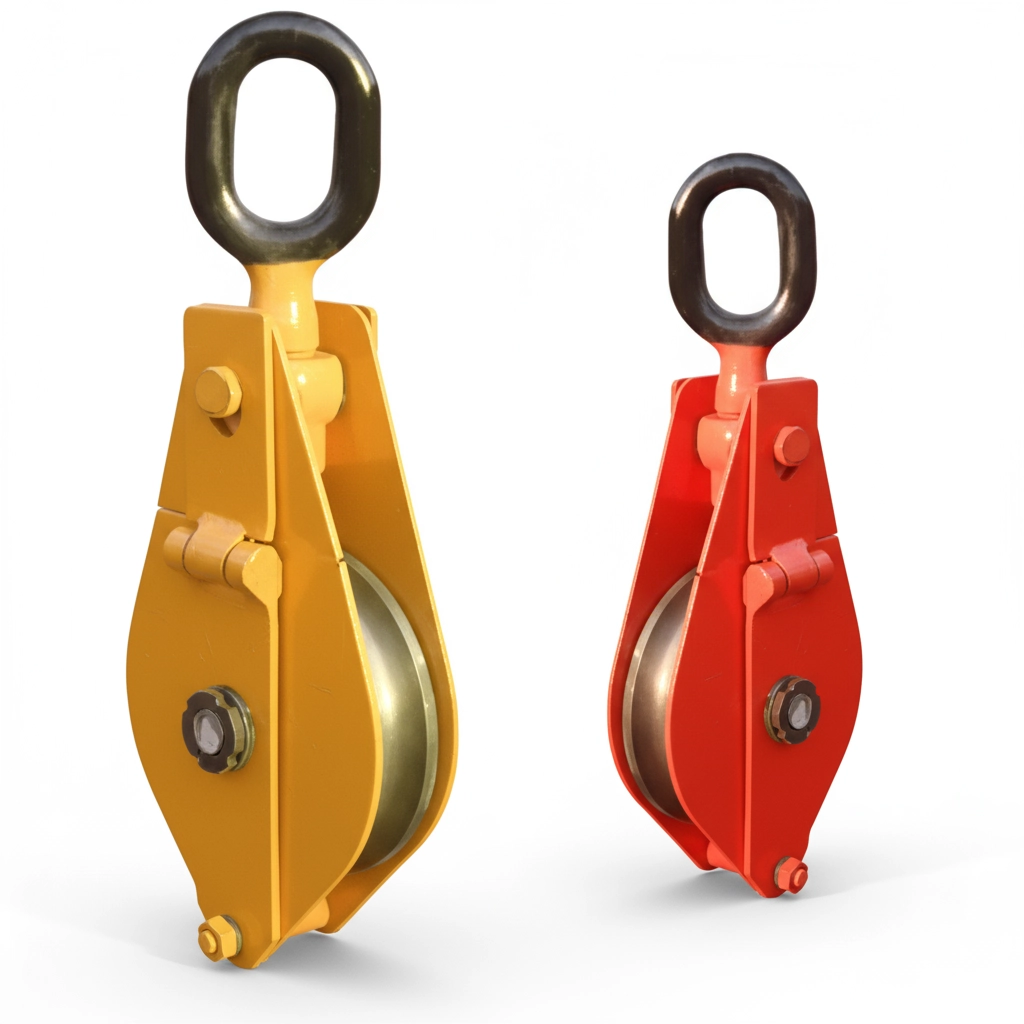 Блок монтажный однорольный с ушком (проушиной) 5 т 1 ролик