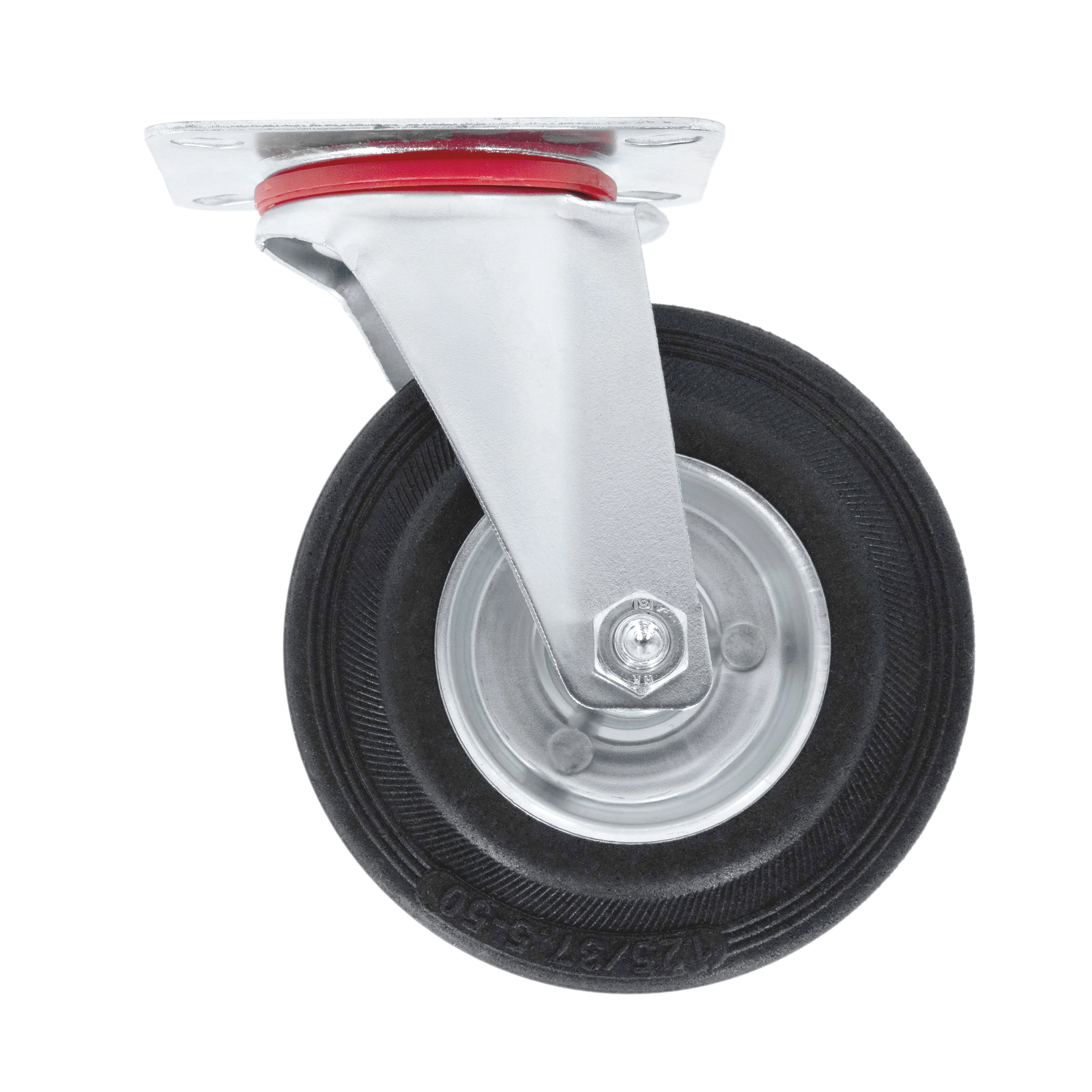 SC 55L - Промышленное колесо 125 мм (площадка, поворотн., черн. рез., роликоподш.,без пыльников)