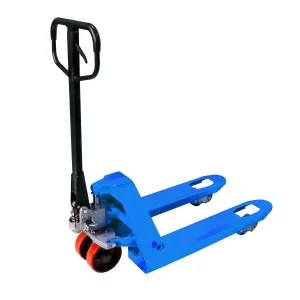 Тележка гидравлическая укороченная AC 2008, г/п 2000 кг, вилы 800x550мм, полиуретановые колеса 180мм